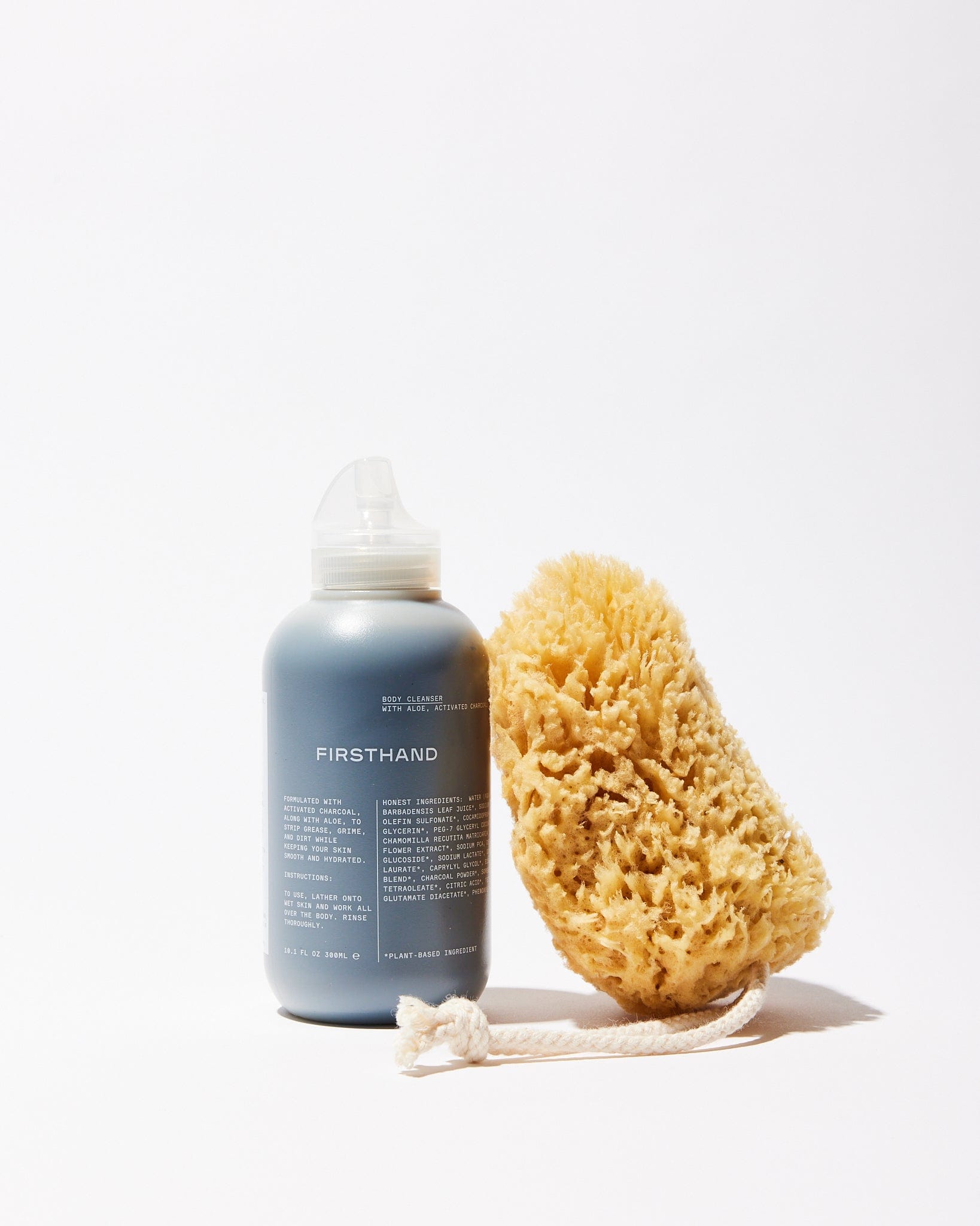 The Clean Body Set: Body Cleanser + Natural Sponge