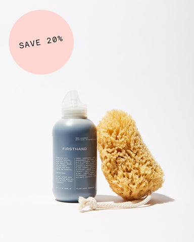 The Clean Body Set: Body Cleanser + Natural Sponge